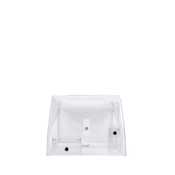 Raincoat with Pocket Iside Mini in Transparent