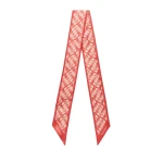 Valextra Silk Band Abstract in Tango Pink and Peony Pink | Scarves | Coveti