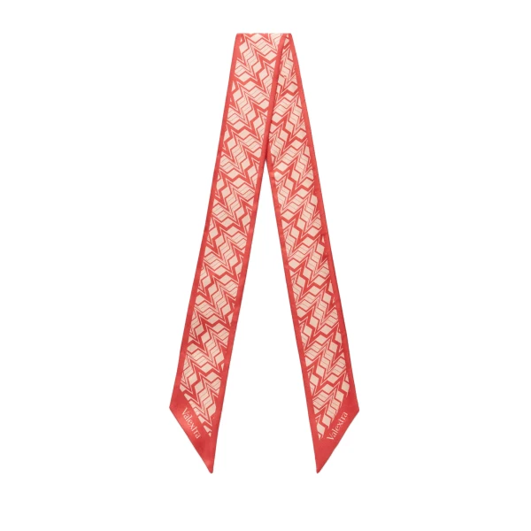 Silk Band Abstract in Tango Pink and Peony Pink