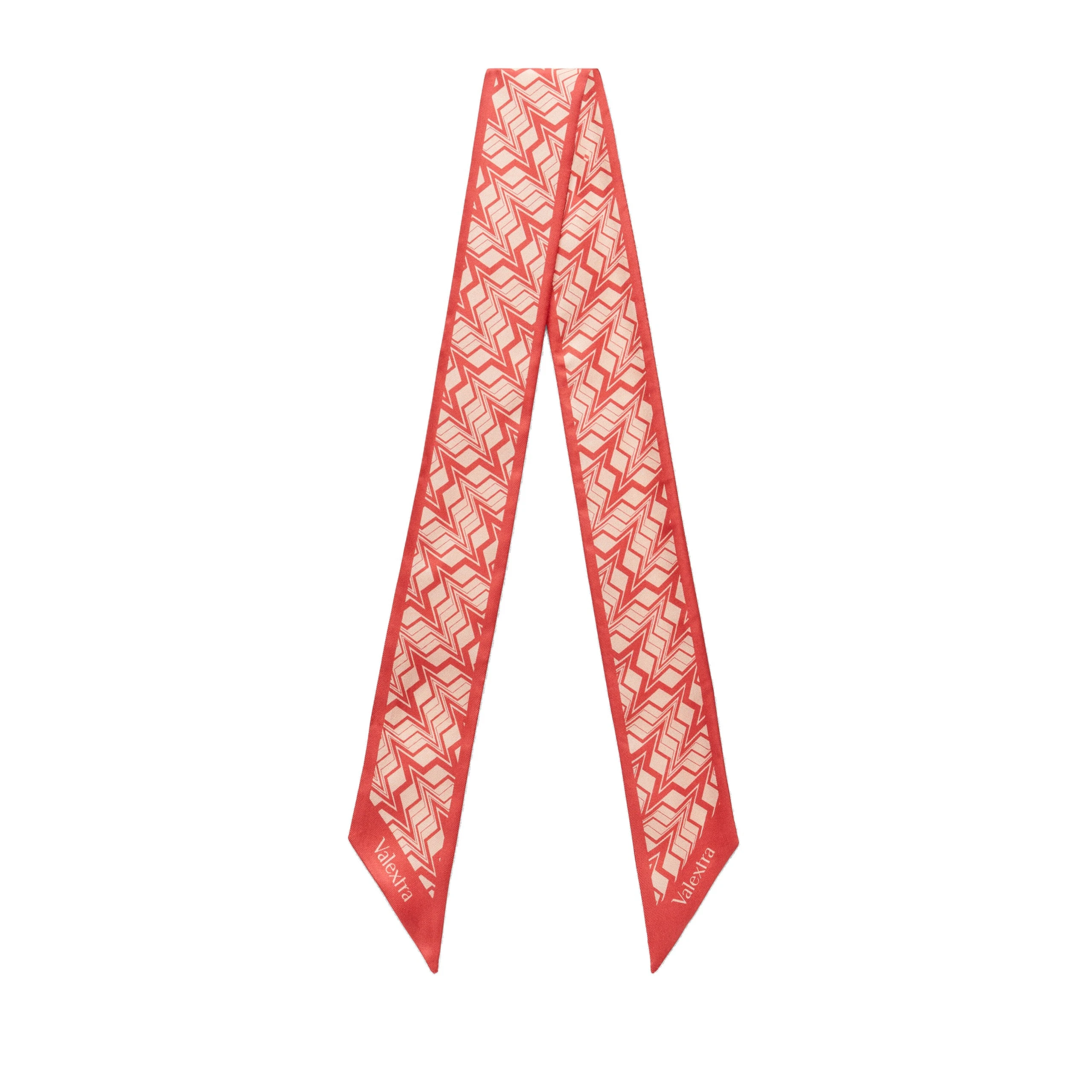Valextra Silk Band Abstract in Tango Pink and Peony Pink Valextra Silk Band Abstract in Tango Pink and Peony Pink | Scarves | Coveti