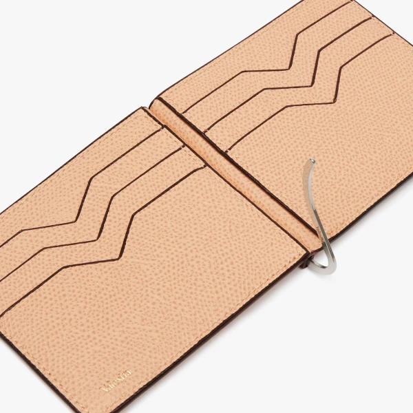 Valextra Simple Grip in Powder Pink | Wallets & Purses | Coveti