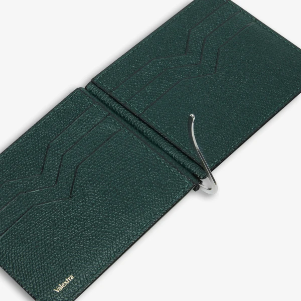 Valextra Simple Grip in Valextra Green | Wallets & Purses | Coveti