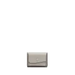 Valextra Small Wallet with Coin Holder in Ash Grey | Wallets & Purses | Coveti