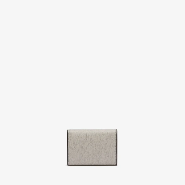 Valextra Small Wallet with Coin Holder in Ash Grey | Wallets & Purses | Coveti
