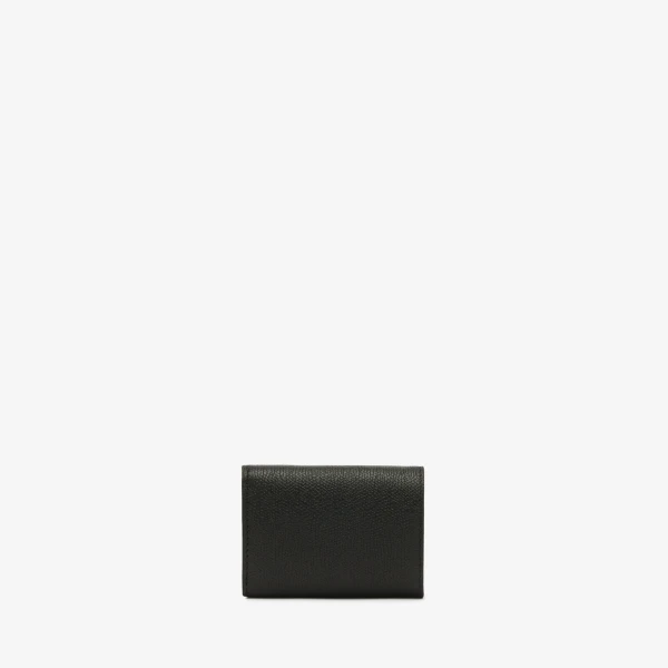 Valextra Small Wallet with Coin Holder in Black | Wallets & Purses | Coveti