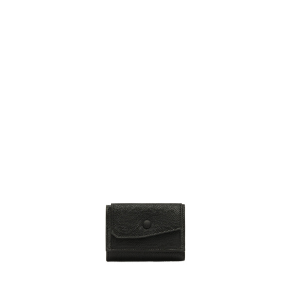 Valextra Small Wallet with Coin Holder in Black | Wallets & Purses | Coveti