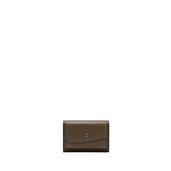 Valextra Small Wallet with Coin Holder in Brown Clay | Wallets & Purses | Coveti