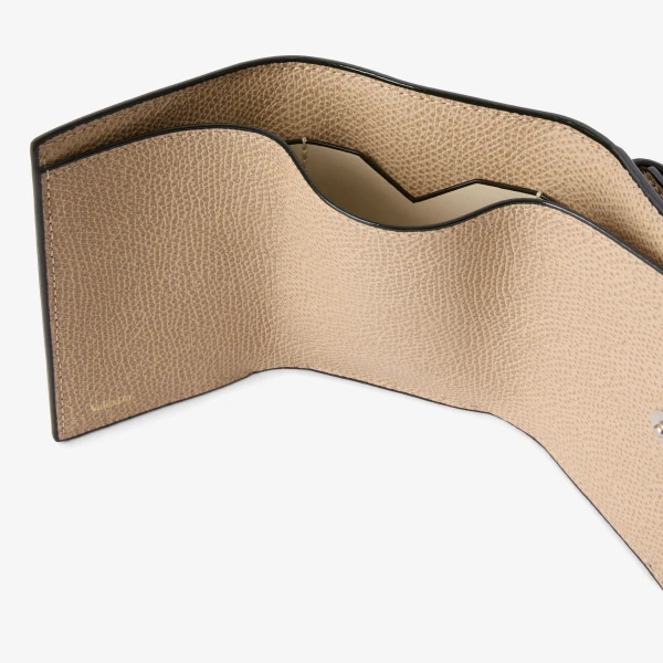 Valextra Small Wallet with Coin Holder in Cashmere Beige | Wallets & Purses | Coveti