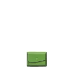 Valextra Small Wallet with Coin Holder in Grass Green | Wallets & Purses | Coveti