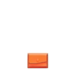 Valextra Small Wallet with Coin Holder in Lobster Red | Wallets & Purses | Coveti