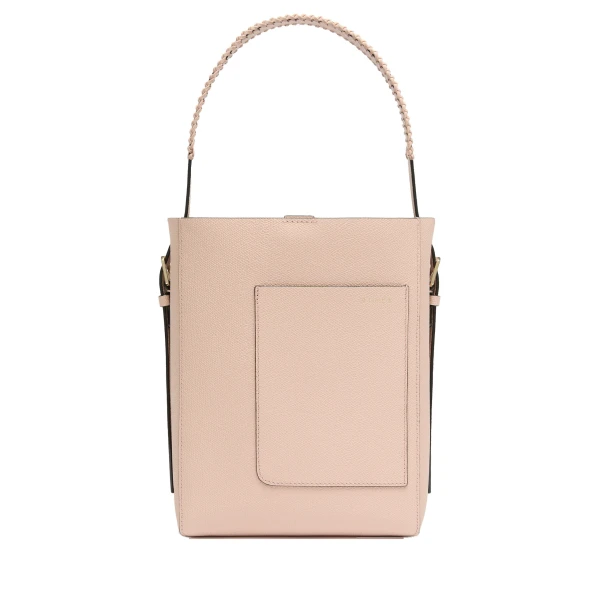 Soft Braided Bucket Mini Bag in Bonne Mine Pink