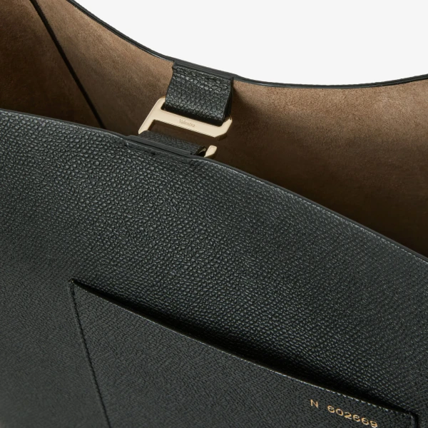 Valextra Soft Bucket Medium Bag in Black | Bucket Bags | Coveti