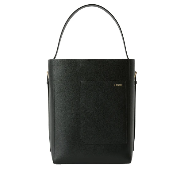 Soft Bucket Medium Bag in Black