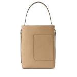 Valextra Soft Bucket Medium Bag in Cashmere Beige | Bucket Bags | Coveti