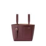 Valextra Soft Bucket Micro Bag in Claret Red | Bucket Bags | Coveti
