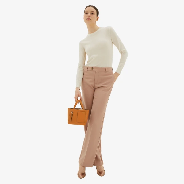 Valextra Soft Bucket Micro Bag in Havana Brown | Bucket Bags | Coveti