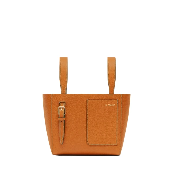 Soft Bucket Micro Bag in Havana Brown