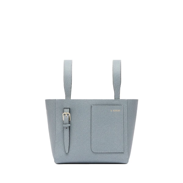 Soft Bucket Micro Bag in Niagara Blue