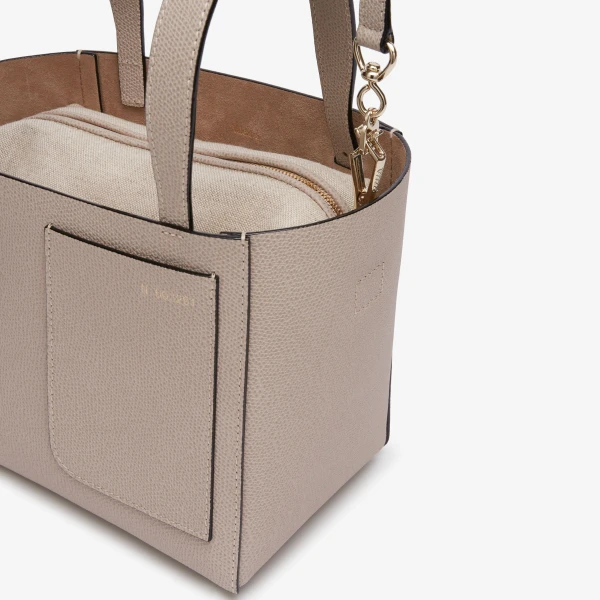 Valextra Soft Bucket Micro Bag in Nude Pink | Bucket Bags | Coveti