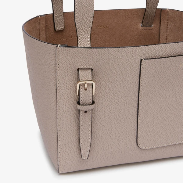 Valextra Soft Bucket Micro Bag in Nude Pink | Bucket Bags | Coveti