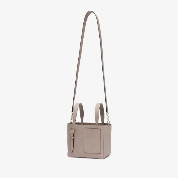 Valextra Soft Bucket Micro Bag in Nude Pink | Bucket Bags | Coveti