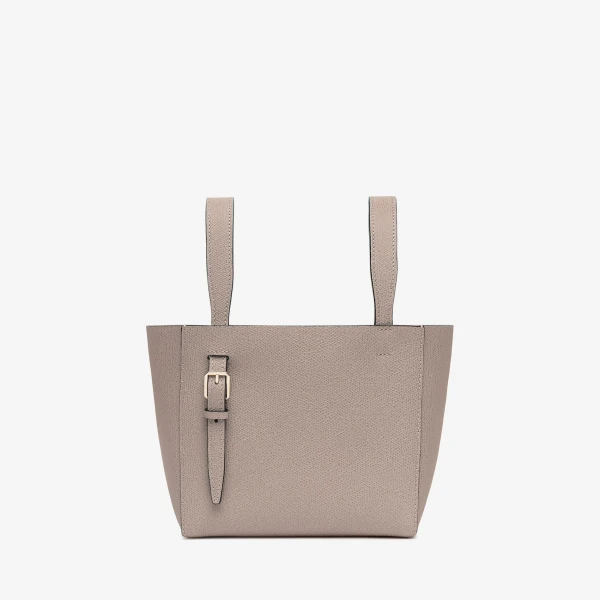 Valextra Soft Bucket Micro Bag in Nude Pink | Bucket Bags | Coveti
