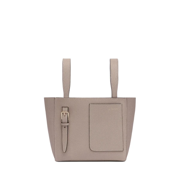 Valextra Soft Bucket Micro Bag in Nude Pink | Bucket Bags | Coveti