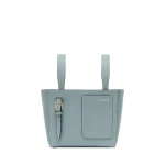 Valextra Soft Bucket Micro Bag in Smokey Blue | Bucket Bags | Coveti