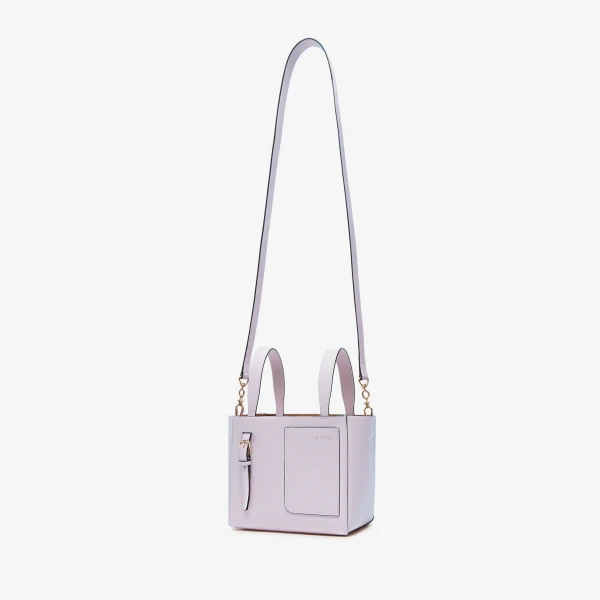 Valextra Soft Bucket Micro Bag in Wisteria Pink | Bucket Bags | Coveti
