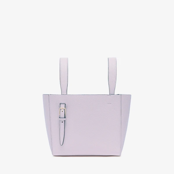 Valextra Soft Bucket Micro Bag in Wisteria Pink | Bucket Bags | Coveti