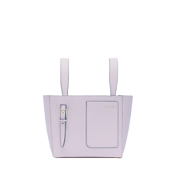 Valextra Soft Bucket Micro Bag in Wisteria Pink | Bucket Bags | Coveti