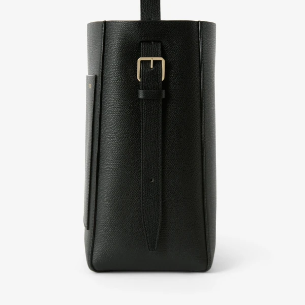 Valextra Soft Bucket Mini Bag in Black | Bucket Bags | Coveti