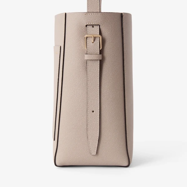 Valextra Soft Bucket Mini Bag in Nude Pink | Bucket Bags | Coveti