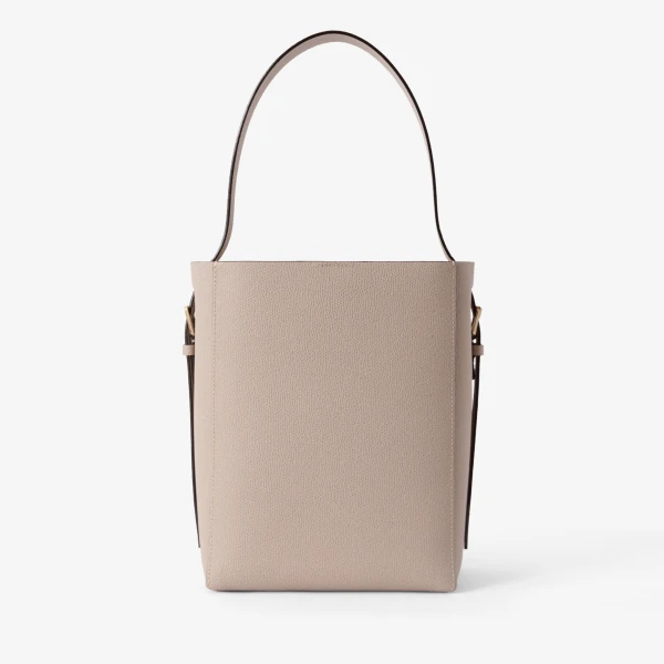 Valextra Soft Bucket Mini Bag in Nude Pink | Bucket Bags | Coveti