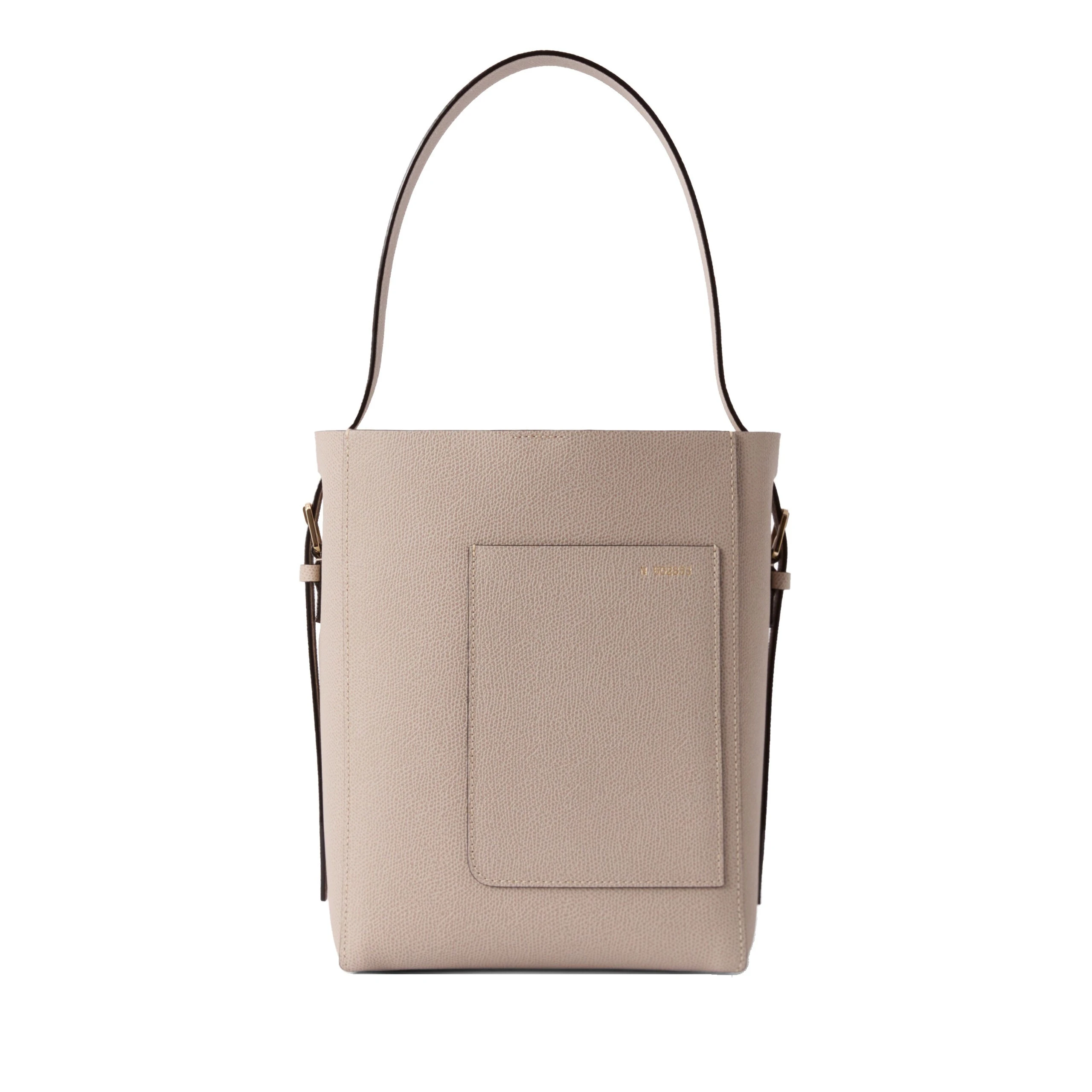Valextra Soft Bucket Mini Bag in Nude Pink Valextra Soft Bucket Mini Bag in Nude Pink | Bucket Bags | Coveti