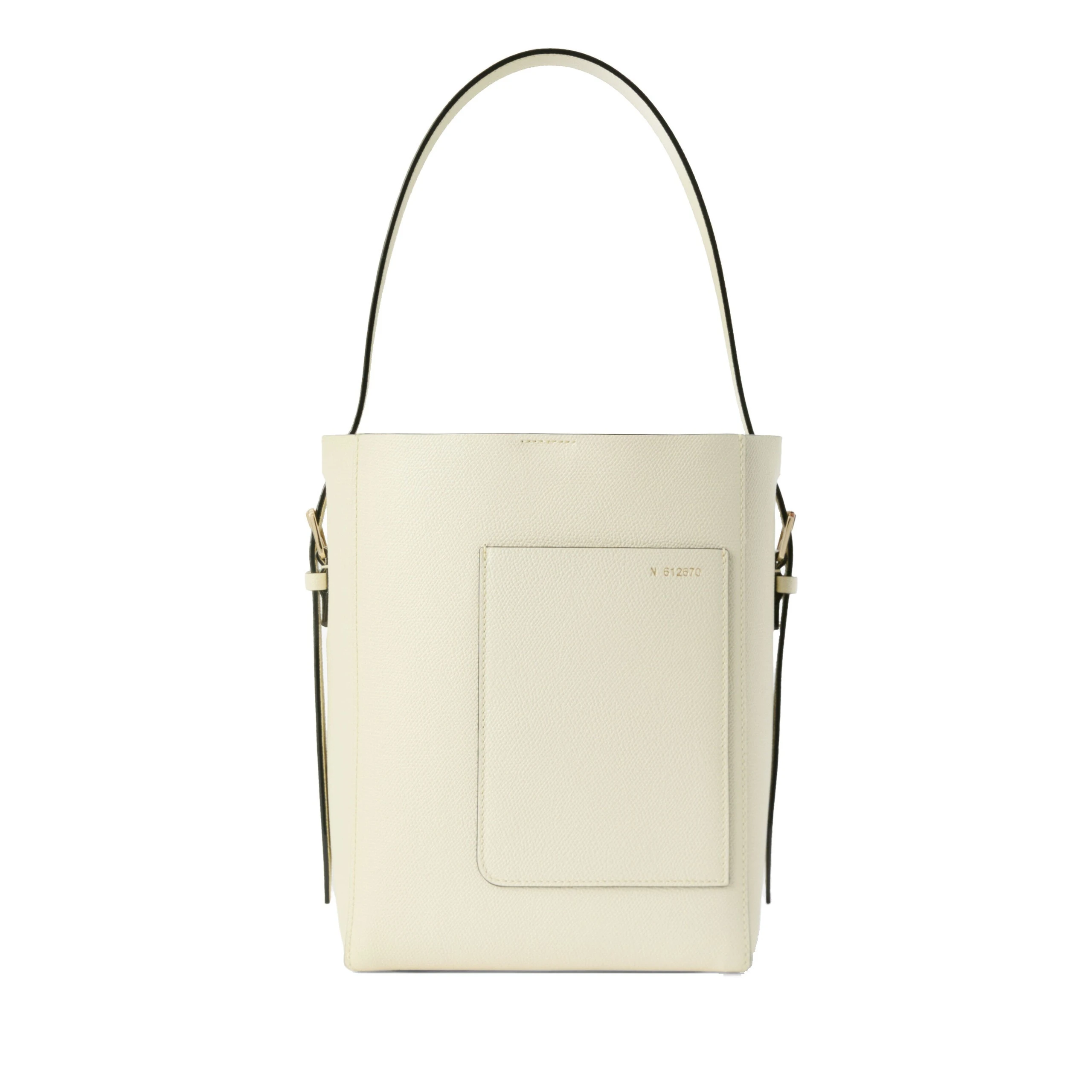 Valextra Soft Bucket Mini Bag in Pergamena White Valextra Soft Bucket Mini Bag in Pergamena White | Bucket Bags | Coveti