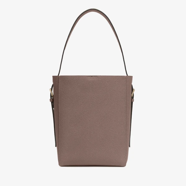 Valextra Soft Bucket Mini Bag in Sahara Brown | Bucket Bags | Coveti
