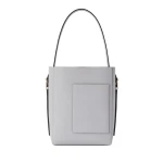 Valextra Soft Bucket Mini Bag in Stone Grey | Bucket Bags | Coveti