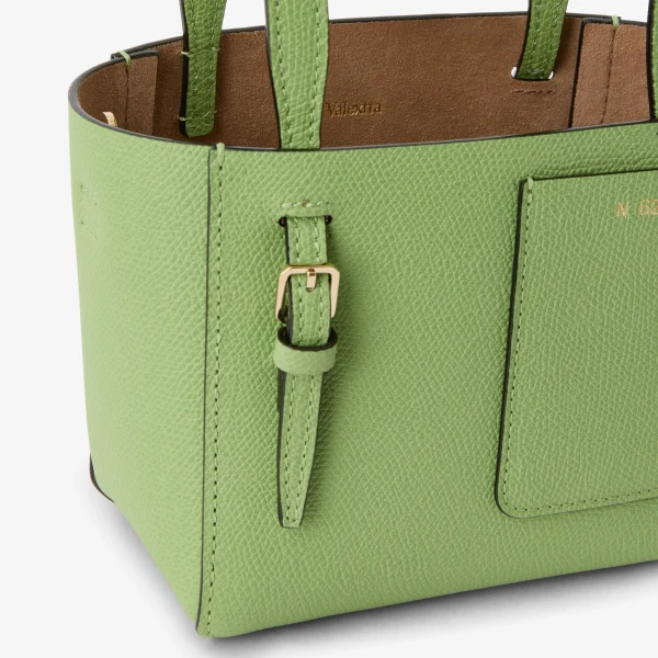 Valextra Soft Bucket Nano Bag in Aloe Green | Bucket Bags | Coveti