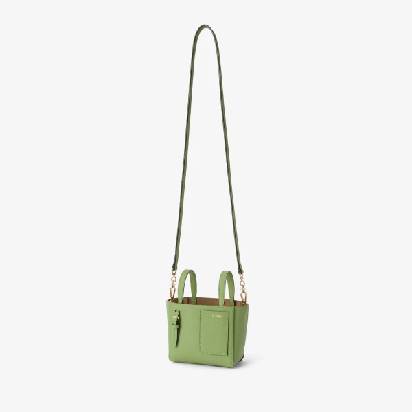 Valextra Soft Bucket Nano Bag in Aloe Green | Bucket Bags | Coveti