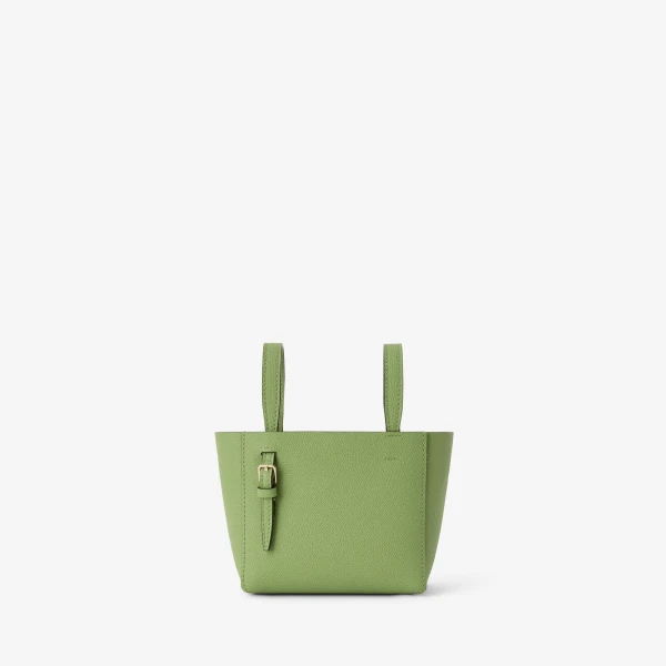 Valextra Soft Bucket Nano Bag in Aloe Green | Bucket Bags | Coveti