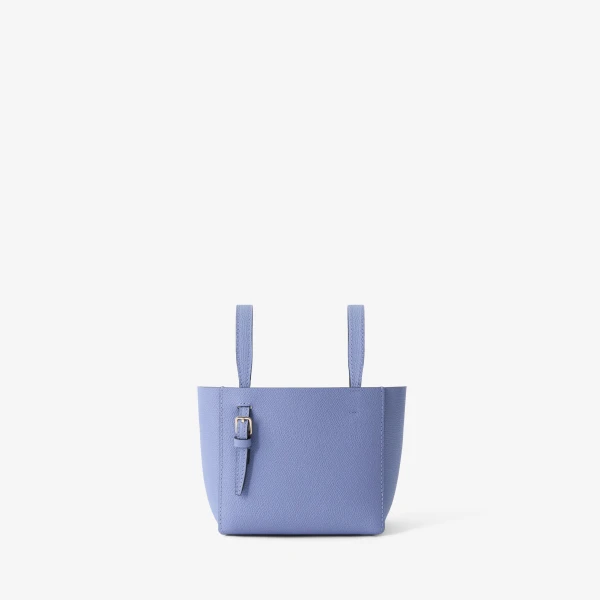 Valextra Soft Bucket Nano Bag in Hydrangea Blue | Bucket Bags | Coveti