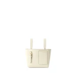Valextra Soft Bucket Nano Bag in Pergamena White | Bucket Bags | Coveti