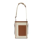 Valextra Soft Canvas Bucket Mini Bag in Sand, Chocolate Brown, Camel Brown and Cashmere Beige | Bucket Bags | Coveti