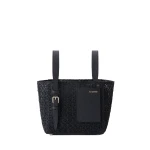 Valextra Soft Merletto Bucket Micro Bag in Black | Bucket Bags | Coveti
