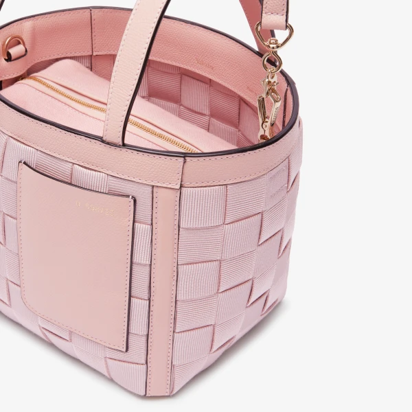 Valextra Soft Picnic Bucket Micro Bag in Peony Pink | Bucket Bags | Coveti
