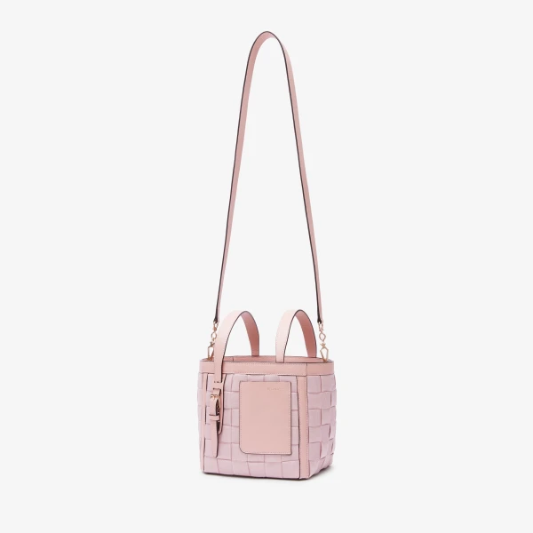 Valextra Soft Picnic Bucket Micro Bag in Peony Pink | Bucket Bags | Coveti