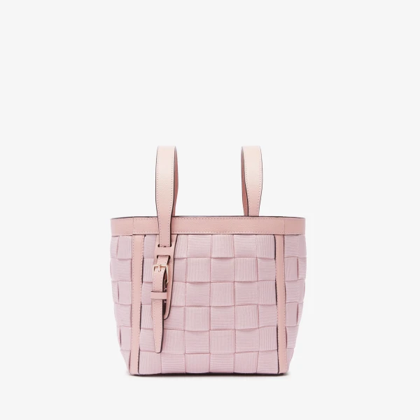 Valextra Soft Picnic Bucket Micro Bag in Peony Pink | Bucket Bags | Coveti