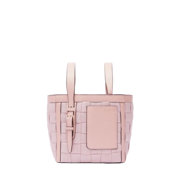 Valextra Soft Picnic Bucket Micro Bag in Peony Pink | Bucket Bags | Coveti