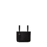Valextra Soft Satin Bucket Nano Bag in Black | Bucket Bags | Coveti